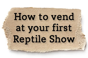 How to Vend at your first Reptile Show